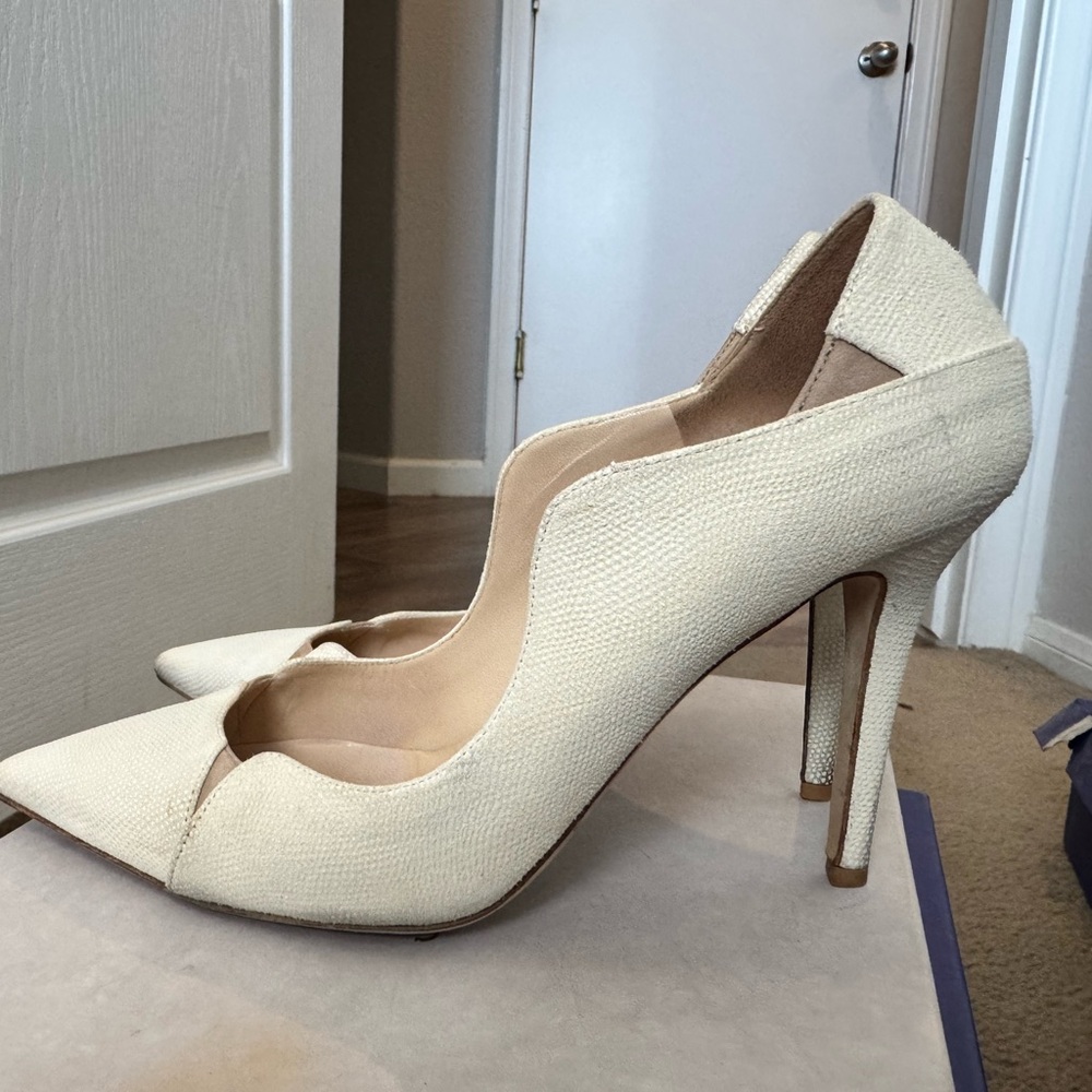 White Jimmy Choo Heels